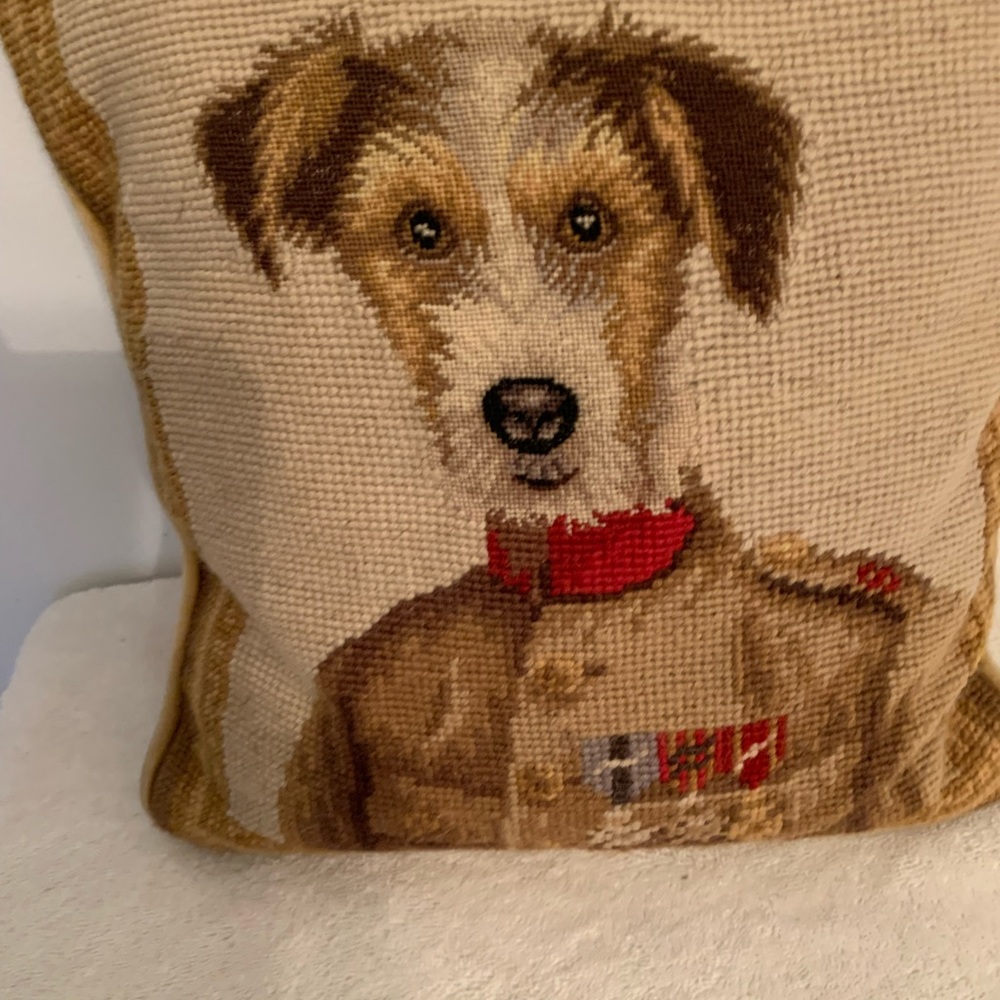 Cream and Brown Dog Bedding Blanket